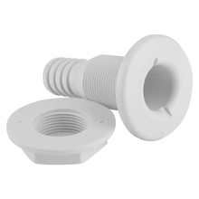 RV Thru‑ Hull Fitting 1in Nylon Plastic Marine Thru Hull Bilge Pump Hose Aerator Fitting for Boat Yacht Sail RV Camper 2024 - buy cheap