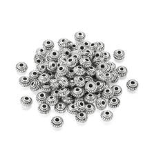 1000 Uds de plata tibetana Bicone cuenta de aleación de Metal suelto bola abalorios de plata estilo antiguo Color para hacer joyería 5x3mm agujero: 1,5mm 2024 - compra barato
