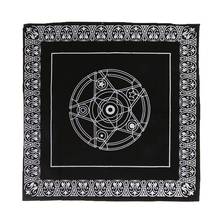 49x49cm Pentacle Tarot Tablecloth Astrology Divination Playing Cards Board Game 2024 - buy cheap