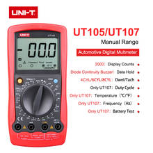 UNI-T Handheld AC/DC Digital Automotive Multimeter 1000V Multipurpose Meters Resistance Diode Tester Meter Measuring Tool 2024 - buy cheap