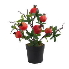 Artificial Fruits Trees Simulation Lemon Pomegranate Bonsai Home Decoration Potted Plant For Living Room Ornament 2024 - buy cheap
