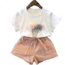 Melario Chiffon Girls Clothing Sets Summer Vest Two piece Sleeveless Children Sets fashion Girls Clothes Suit Casual Dot Outfits 2024 - buy cheap