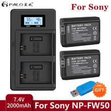 2000mAh NP-FW50 NP FW50 Camera Battery LCD USB Dual Charger for Sony Alpha a6500 a6300 a6000 a5000 a3000 NEX-3 a7R 2024 - buy cheap