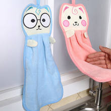 Water Absorption Cloth Polyester Towel For Kitchen Bathroom Candy Color Dishcloths Handkerchief Cartoon Hanging Hand Towels U3 2024 - buy cheap