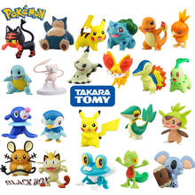 Figuras de acción de Pokémon, Pikachu, Meowth, Chimchar, Fennekin, Charmander, Mew, Squirtle, Flareon, Bulbasaur, 29 estilos, regalo de Navidad 2024 - compra barato