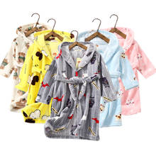 Children bathrobe for girls and boys soft Child Flannel sleepwear Kids pajamas Boys Robe cartoon Children clothing 2 to 8 years 2024 - buy cheap