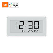 Xiaomi-termómetro e higrómetro electrónico Mijia Pro BT4.0, reloj electrónico inteligente inalámbrico, herramienta de medición de temperatura LCD 2024 - compra barato