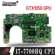 Материнская плата для For Asus X580VN X580VD X580V, материнская плата для ноутбука с I7-7700HQ CPU GTX1050 GPU 2024 - купить недорого