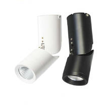 Luminária de luz led cob ajustável, 5w/7w/10w/15w, lâmpada de teto com driver led branco/branco quente 2024 - compre barato