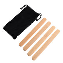 2 Pairs Rhythm Stick Durable Rhythm Stick Lummi Stick Musical Percussion Instrument Wood Claves with Bag for Children Beginner K 2024 - buy cheap