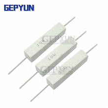 10pcs 10W Cement resistance resistor 1 2 5 8 10 15 20 25 100 ohm 1R 2R 5R 8R 10R 15R 20R 25R 100R 1k 2k 10k Gepyun 2024 - buy cheap