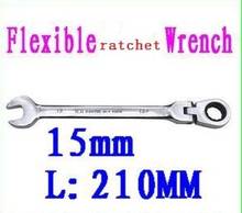 BESTIR taiwan CRV steel 15mm 72teeth combination reversible ratchet wrench 180degree vehicle tool NO.53515 freeshipping 2024 - buy cheap