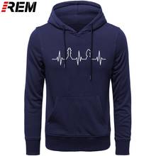 REM  Hoodies  Heartbeat of Chess Man long Sleeve Men Cool Love playing Chess Mans Hoodies, Sweatshirts 2024 - buy cheap