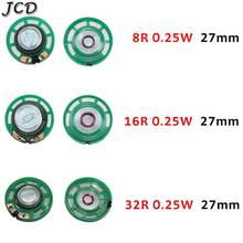 JCD-minialtavoz ultrafino verde, 32, 16, 8 ohmios, 0,25 W, 0,25 W, 32R, 16R, 8R, 27MM, 2,7 CM, 1 ud. 2024 - compra barato