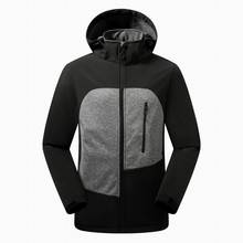 Mountain Men Hiking Jacket Softshell Fleece Coat Windproof Water Repellent Outdoor Sport Wear Male Hooded Clothing Autumn Coat 2024 - buy cheap