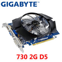 Placa de vídeo gigabyte gt730 2gb, placa com gddr5 para nvidia geforce gpu mais forte que gt630 gt710 gt720 2024 - compre barato