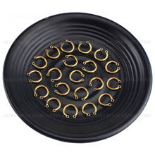 10-500 Pcs Earring Connector Finding U Charm Open Circle Open Hoop Metal Component for Earring Making Supplies 2024 - buy cheap