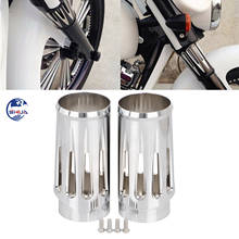 CNC cromo Billet horquilla Boot Slider cubiertas vaca para Harley Tour Street trielectra Glide CVO Ultra Classic FLHTCUSE FLHT 2024 - compra barato