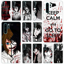 Hot Anime Jeff The Killer Silicone Phone Case for Huawei P50 P40 Pro P30 Lite P20 Pro P8 Lite 2017 P Smart Z 2020 2021 Cover 2024 - buy cheap