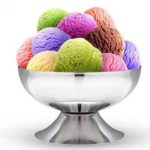Taça/copo de sorvete com pés tigela de salada de frutas congelados sobremesa recipientes 2024 - compre barato