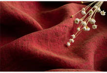 Качественное льняное окрашенное платье из красного кирпича, модное платье из ткани чонсам 2024 - купить недорого
