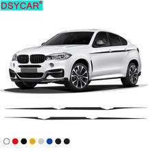 DSYCAR 1Set Auto Waist Line Car Sticker Vinyl Racing Stripe Decal for BMW X Series SUV F15 F16 F85 F86 X5 X6 Car Accessories 2024 - buy cheap