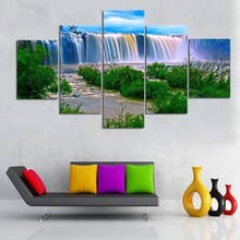 Cenário natural cachoeira diy pintura diamante 5 peça quadrado completo broca redonda diamante bordado venda mosaico bordado bordado aa2160 2024 - compre barato