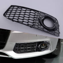 Left Honeycomb Design Mesh Fog Light Grill Grille Cover 8K0807681 Fit for Audi A4 B8 2009 2010 2011 2012 Base Sedan 4-Door Only 2024 - buy cheap