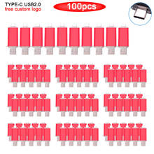 100pcs free logo usb OTG 16GB Dual Port Pendrive 32gb 64gb 128gb Micro USB Flash Drives usb u disk for Android Samsung Tablets 2024 - buy cheap