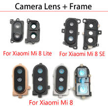 Cubierta de lente de cámara trasera con soporte de Marco con pegatina para Xiaomi Mi8 Mi 8 Se Lite 8Se / Mi 10 Lite, piezas de repuesto 2024 - compra barato