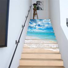 Juego de pegatinas 3D de PVC para escalera, decoración del hogar, autoadhesivo, creativo, impermeable, para azulejos de pared, 13 unids/set 2024 - compra barato