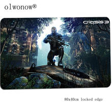 Crysis mousepad gamer cheapest 800x400x2mm gaming mouse pad HD print notebook pc accessories laptop padmouse ergonomic mat 2024 - buy cheap