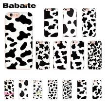 Babaite корова шаблон черный белый чехол для телефона для iPhone XR 11 Pro Max XS MAX 8 7 6 6S Plus X 5 5S SE 2024 - купить недорого