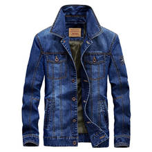 Jaqueta jeans masculina de marca para primavera/outono, casaco corta-vento casual fino com gola de pele 5xl 6xl 2024 - compre barato