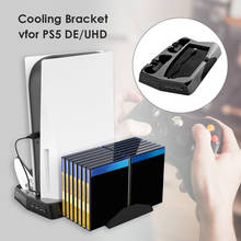 Vertical Stand Office Caring Computer Supplies for PS5 /Digital Edition with Cooling Fan Dual Controller Charger for SONY PS5 2024 - buy cheap