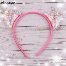 2Pcs New Fashion 2.5'' Love Stars Shells Transparent Quicksand Cat Ears Hairband For Kids Party Headband Hair Accessories 2024 - buy cheap