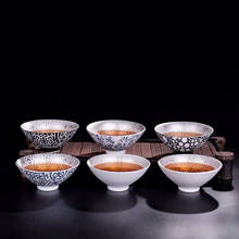 High-grade silver-plated ceramic tea cup Drinkware Chinese Kung Fu Tea Set Teacup cups Porcelain for puer Oolong Tea Ceramic Cup 2024 - buy cheap