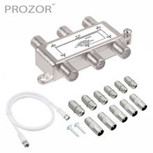 PROZOR 5-Way Coax Cable Splitter MoCA 5-2400MHz Connector For NTL Telewest Eurovox Satellite Receiver Aerial Broadband Cable TV 2024 - buy cheap