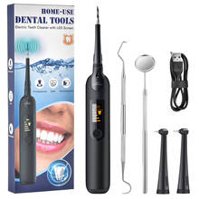 Limpiador Dental eléctrico sónico para el hogar, escarificador Dental portátil, eliminador de sarro, blanqueador de dientes, pantalla LED 2024 - compra barato