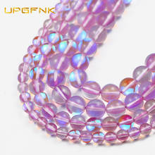 UPGFNK Natural Light purple Labradorite Glitte MoonStone Round Loose beads for Jewelry making DIY bracelet Necklace 15''6/8/10MM 2024 - buy cheap
