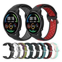 22mm Sport Silicone Breathable Strap For Xiaomi Mi Watch Color Wrist Bracelet for Mi Watch Color Replacement Watchbands 2024 - buy cheap