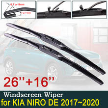 Escobillas DE limpiaparabrisas delanteras para KIA NIRO DE 2017-2020, 2018, 2019, accesorios para coche, pegatina 2024 - compra barato