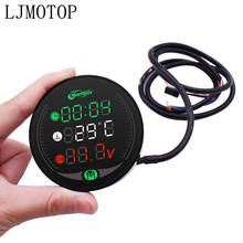 4in1 Motorcycle Meter Time/Water Temperature/Voltage/USB Display Table For kawasaki versys 650 z900 z1000 suzuki 650 africa twin 2024 - buy cheap