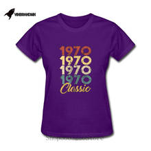 Camiseta retro 1970 vintage feminina, camiseta clássica para o dia das mães presente de aniversário 2024 - compre barato