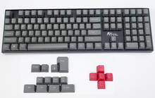 OEM Gray Keycaps Thick PBT ANSI ISO Layout Top Print Side Print Blank for Cherry MX Switches of Mechanical Keyboard 2024 - buy cheap