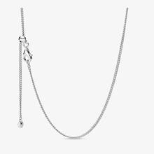 Genuine 925 Sterling Silver Curb Chain Necklaces for Women Fine Jewelry Statement Necklace Colgantes 2024 - buy cheap