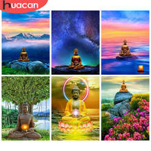 HUACAN 5D DIY Diamond Painting Kit Buddha Full Square/Round Diamond Embroidery Religious Mosaic Picture Home Decor Gift 2024 - buy cheap
