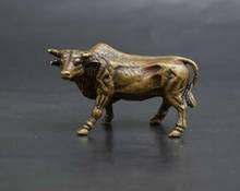 China's Archaize Pure Brass Cow Small Statue 2024 - buy cheap