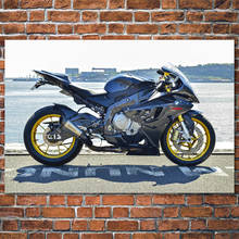 Motorcycle B M W S1000RR Sport Superbike Canvas Posters and Prints Wall Art Painting For Living Room Decor 2024 - buy cheap