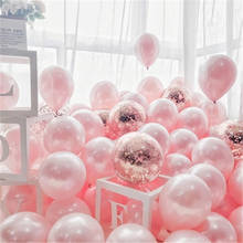 18 pçs 12 polegada ouro prata rosa cromo metal látex balões confetes festa de aniversário casamento decoração hélio globos ano novo 2021 2024 - compre barato